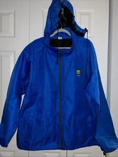 TideWe Jacket Waterproof Rainsuit Hooded Blue  Size Mens XXXL 3XL New
