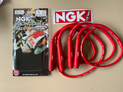 NGK RACING WASSERDICHTE STECKKAPPE 4ER SET UND ZÜNDSPULENKABEL HONDA CBX1000