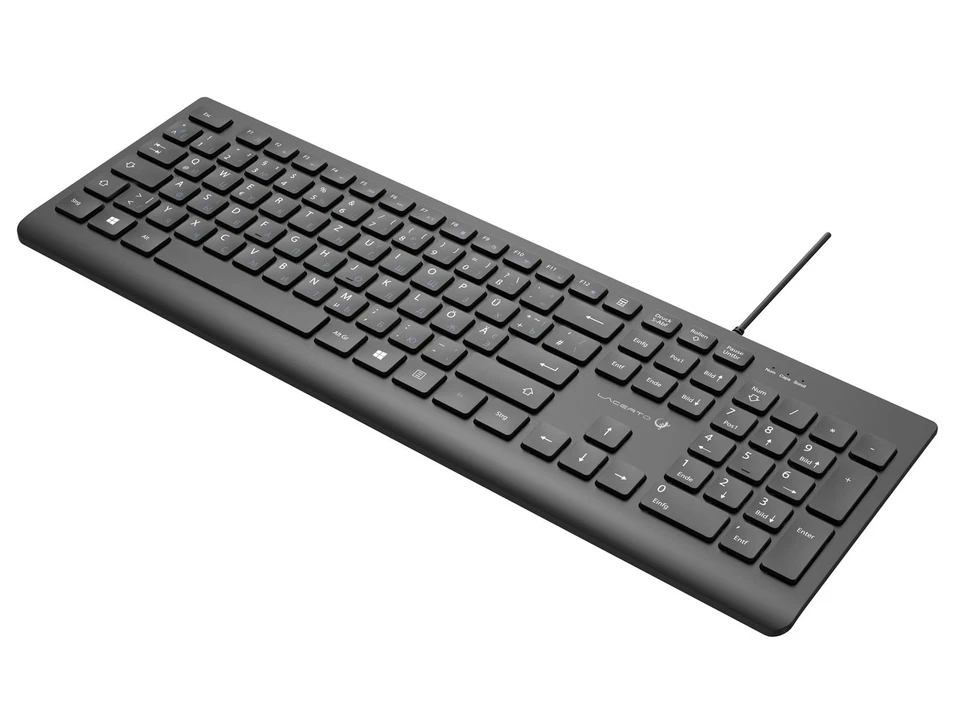 Lacerto® | Russisch-Deutsche/Ukrainische Multimedia-Tastatur USB | LUCER-DR514 - Bild 2 von 3