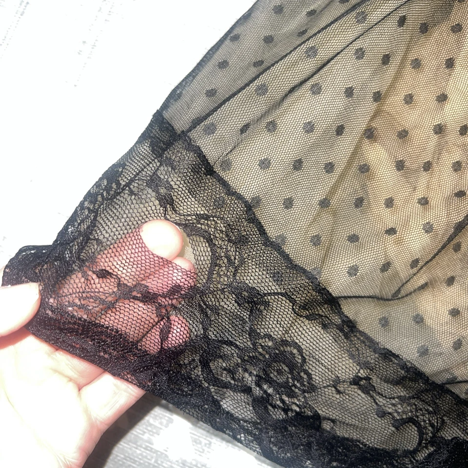 Vestido de Vacaciones Trish Scully Niñas Talla 5 Negro Encaje Superpuesto Navidad COMO ESTÁ Foto 3 de 4