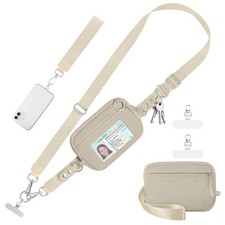 Tiostep Clip and Go Strap for Phone with Wallet Crossbody Phone Lanyard Adjus...