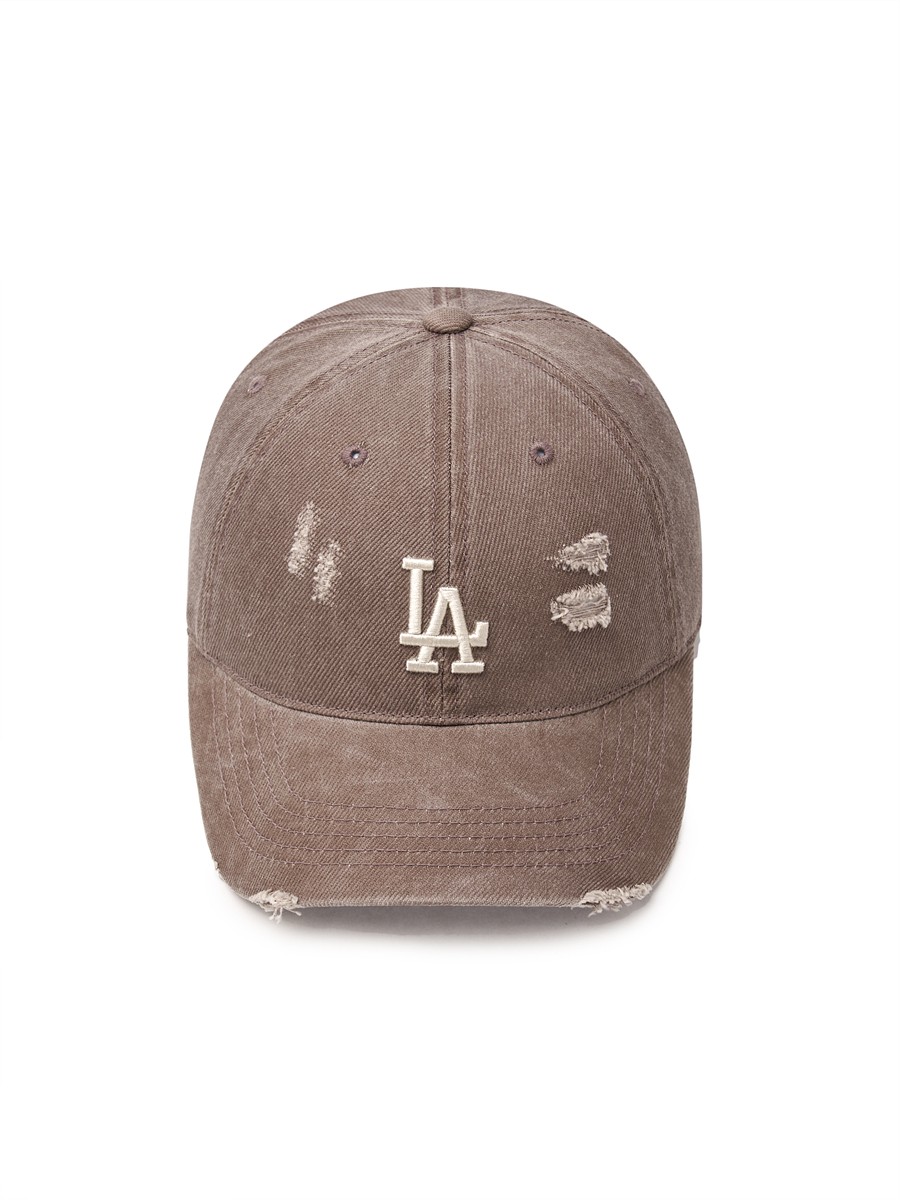 ★MLB Korea★ Damage Washing Unstructured Ball Cap LA LBrown MLB Damage Washing Unstructured Ball Cap La 3ACPVV34N-07BRL