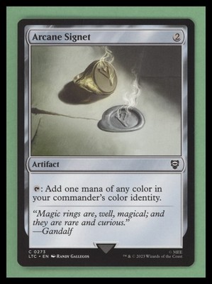 1 x Arcane Signet - Commander: The Lord of the Rings - NM-Mint - MTG