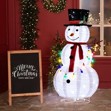 Christmas Snowman with Light for Holiday Indoor Party Lawn Yard Decorations