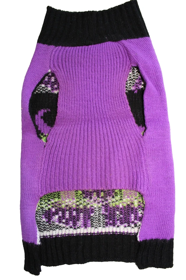 Suéter Bruja Mascota Perro Me Desperté Como Esta Talla M Púrpura y Verde y Negro Foto 2 de 3