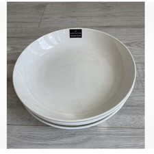 Dartington White Bowls Pasta 23cm Fine Bone China Set of 4