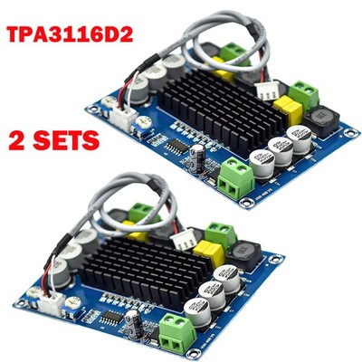 2PCS TPA3116D2 Dual-channel Stereo Digital Audio Power Amplifier Boards 2*120W