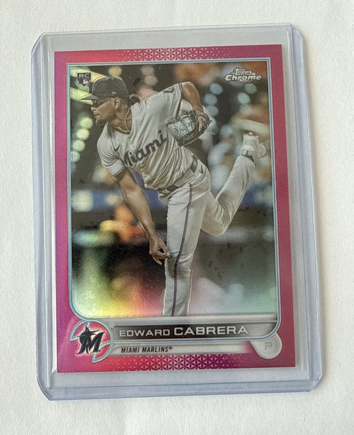 2022 Topps Chrome - Edward Cabrera #64 Magenta Refractor /399 (RC)