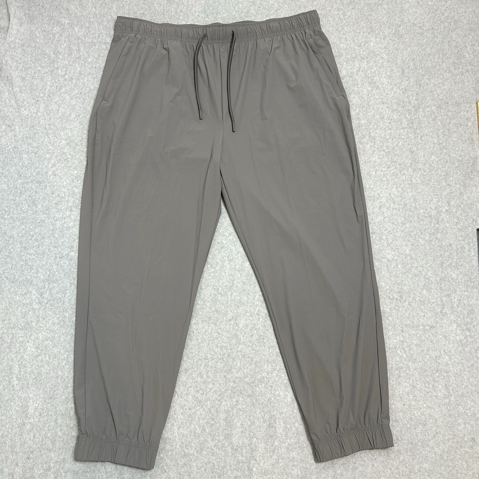 New Tek Gear Performance Relaxed Gray Men's Stretch Cargo Jogger Pants Size XXL