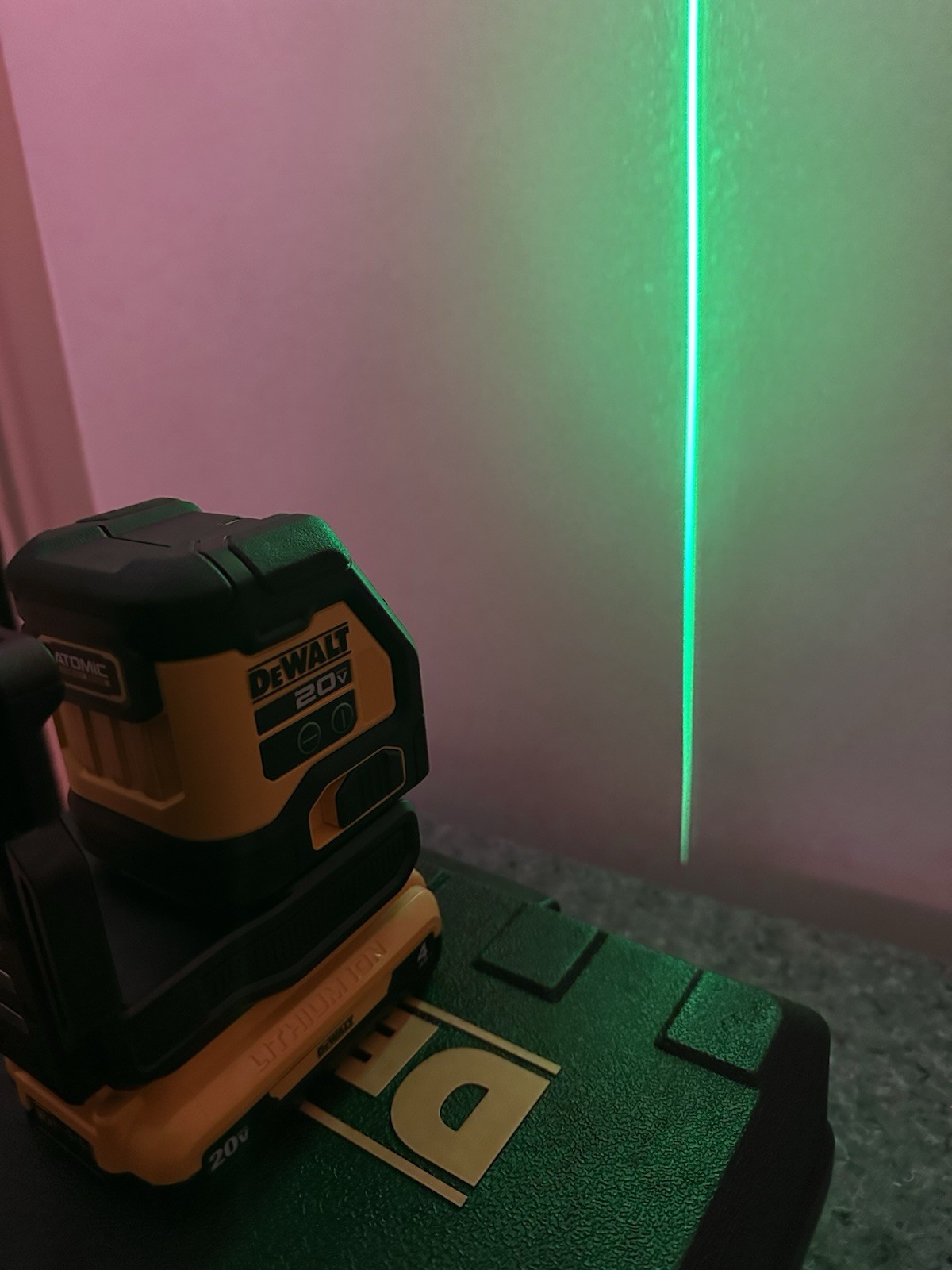 DEWALT DCLE34021B 20V MAX Cordless Green Cross Line Laser (Tool Only)