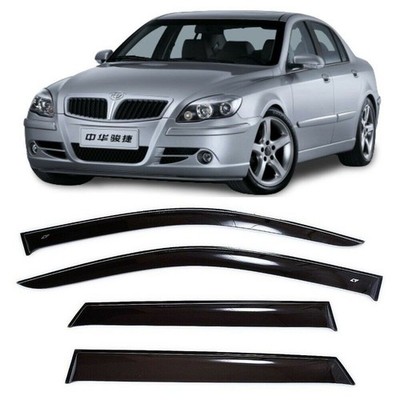 Tape-on Window Visors Rain Guards Fit Brilliance M2 2006-2012 Wind Deflectors