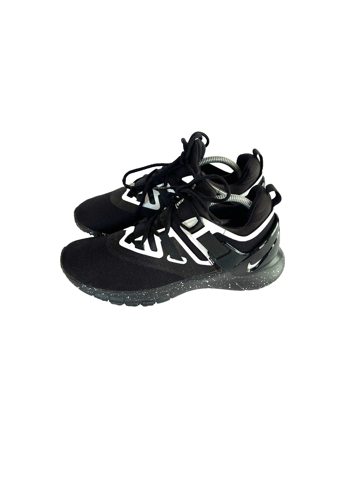 Nike Flexmethod TR Black Metallic Silver Sneakers… - image 6