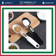 BILANCIA DIGITALE CUCCHIAIO BILANCIA DA CUCINA ALIMENTARE SCALA DA 0,1G A 500G