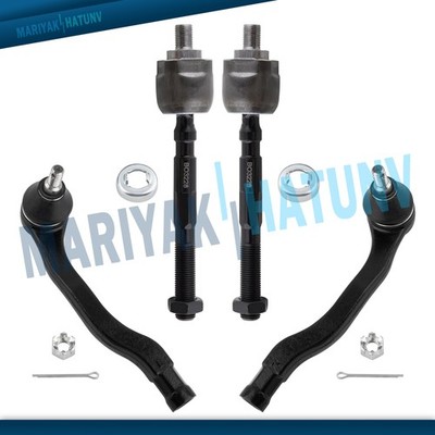 All (4) Front Inner & Outer Tie Rod Ends For 1998 1999 2000 2001 Acura Integra