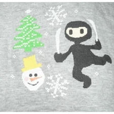 Ugly Stuff Holiday Supply Co. Men's Ninja Cotton Boxers in Gray XX-Large