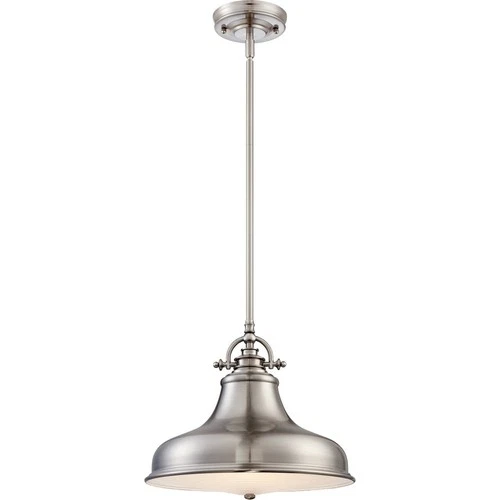 Emery - 1 Light Pendant - 11.5 Inches high-Brushed Nickel Finish    -Traditional - Picture 1 of 11