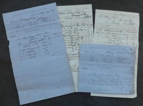1869, Billheads, Truro, Cornwall (Philip Blamey, Seeds, Agricultural Implements)
