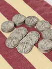 40 Liberty Walking Half Dollar Coins Lot. Of Mixed year’s . 90% silver