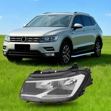 Headlight For 2018-2021 Volkswagen Tiguan Halogen w/ LED DRL Left Driver Side LH