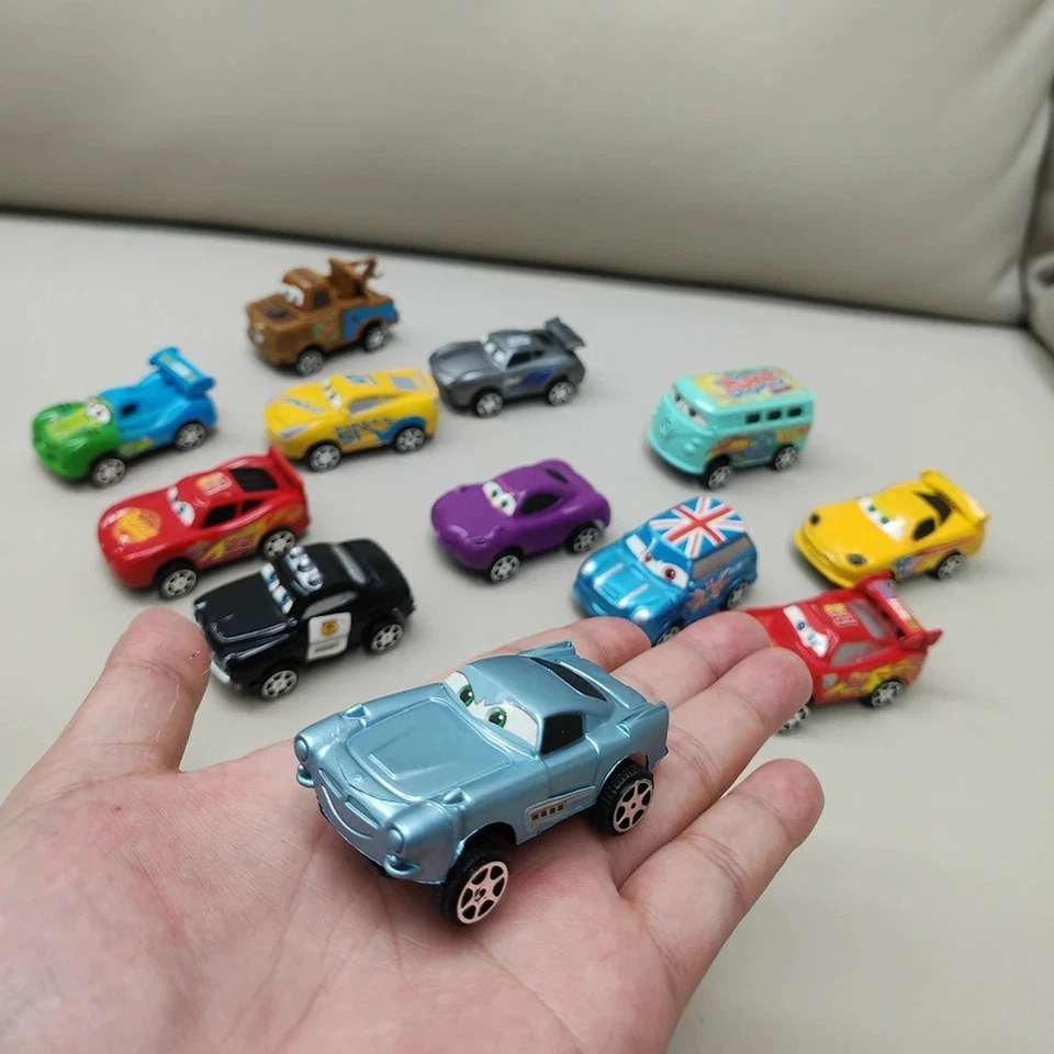 12PCS/Set Hot Sale Pixar Cars Lightning Mcqueen Jackson Storm Mater PVC Model Ba - image 2 of 4