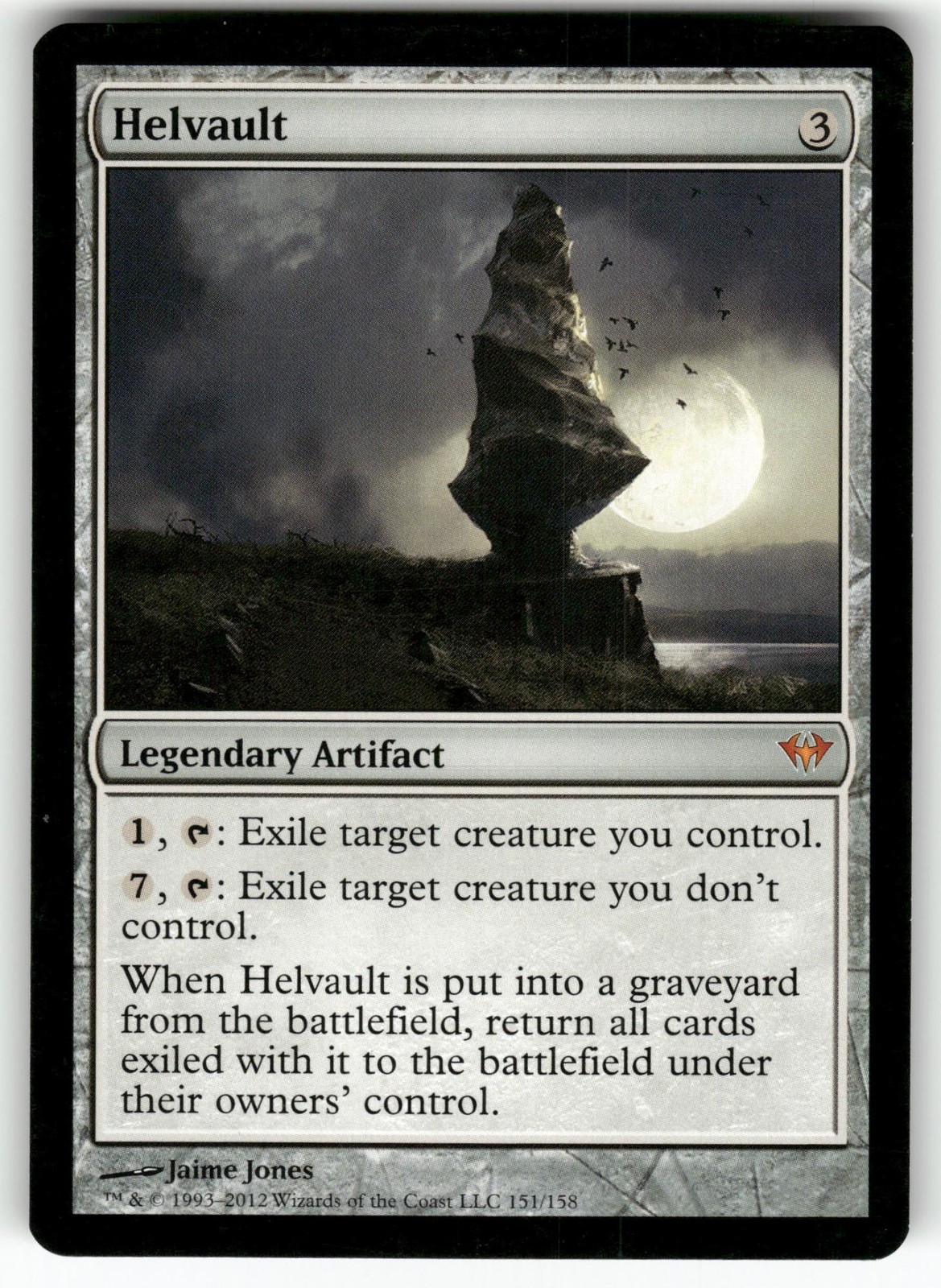Helvault 151 Mythic Dark Ascension Magic: The Gathering Near Mint