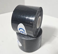 Kinesiology Therapeutic Tape Elastic Sports Tape - Black - 2in - (2x pack)