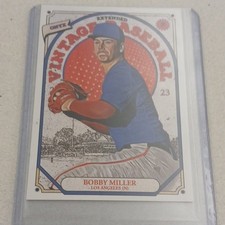 2023 Onyx Vintage Extended Bobby Miller Los Angeles Dodgers Base #OVBM