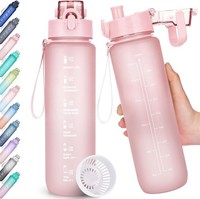 Trinkflasche, 1L Wasserflasche Bpa-Frei, Trinkflasche Sport Auslaufsicher,