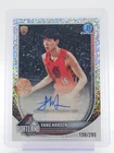 YANG HANSEN 2025-26 BOWMAN CHROME SPECKLE ROOKIE AUTO /299 #BCA-YH Q4925