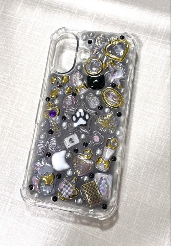 iPhone 16 Princess Mass-Produced Landmine Cat Black Pink Resin Smartphone Case - Photo 2 sur 8