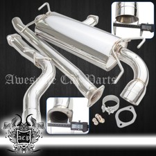 For 2008-2014 Subaru Wrx Wagon Hatchback Steel Catback Exhaust 4 Tip Godsnow