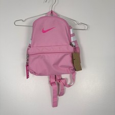 Nike Kids Mini Backpack MISC Pink Striped Just Do It DR6091-629