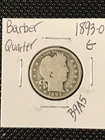 1893-O Barber Quarter   G  **Tougher Date**
