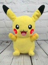 Pokemon Pikachu Tomy 10'' Squeeze Talking Plush Light Up Cheeks Toy 2017