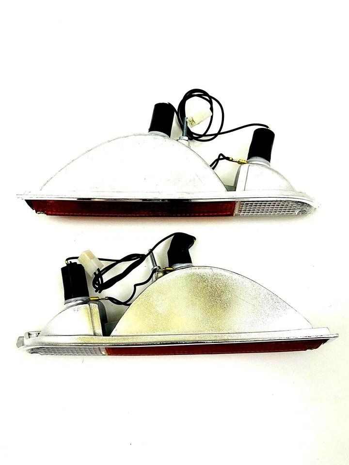 Juego de luces intermitentes PEUGEOT 504 carcasa lente cableado enchufe llanta cromada NUEVO 536AB Foto 4 de 4