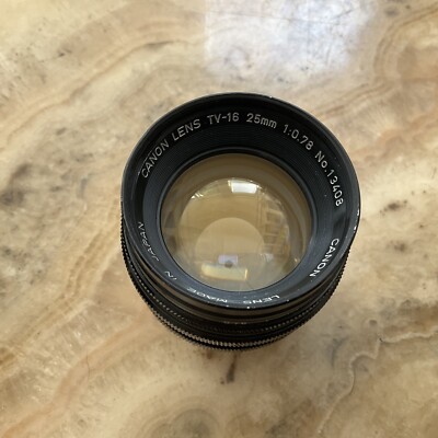 Canon Objektiv Tv-16 25mm 1:0.78 CLA 
