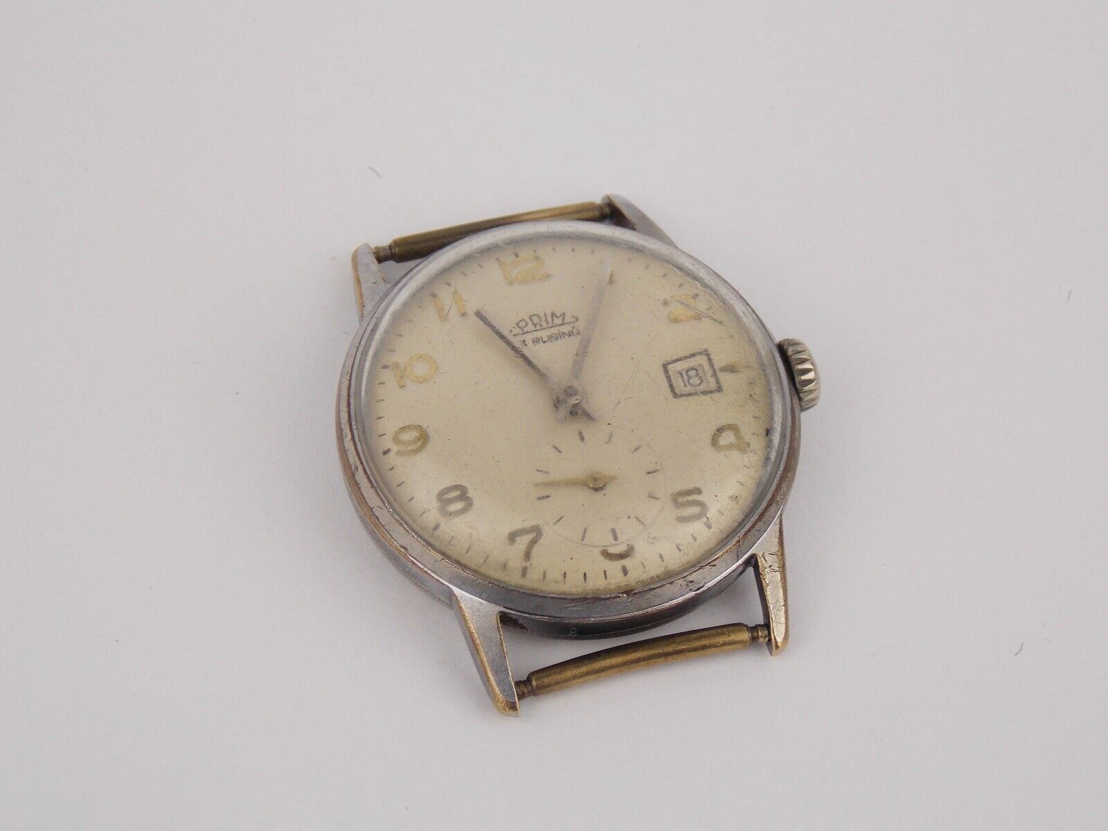 Vintage PRIM Czechoslovakia Stein Mechanical Gentleman Mens Wristwatch