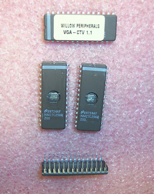 QTY (5) NM27C256Q-200 NSC 28 PIN CERAMIC DIP CMOS EPROMS CLEANED & ERASED 
