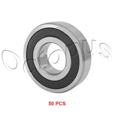 50PC Premium 607 2RS ABEC3 Rubber Sealed Deep Groove Ball Bearing 7 x 19 x 6mm