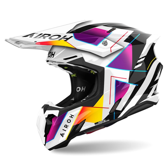 Casque Motocross Airoh Twist 3 Rainbow Brillant