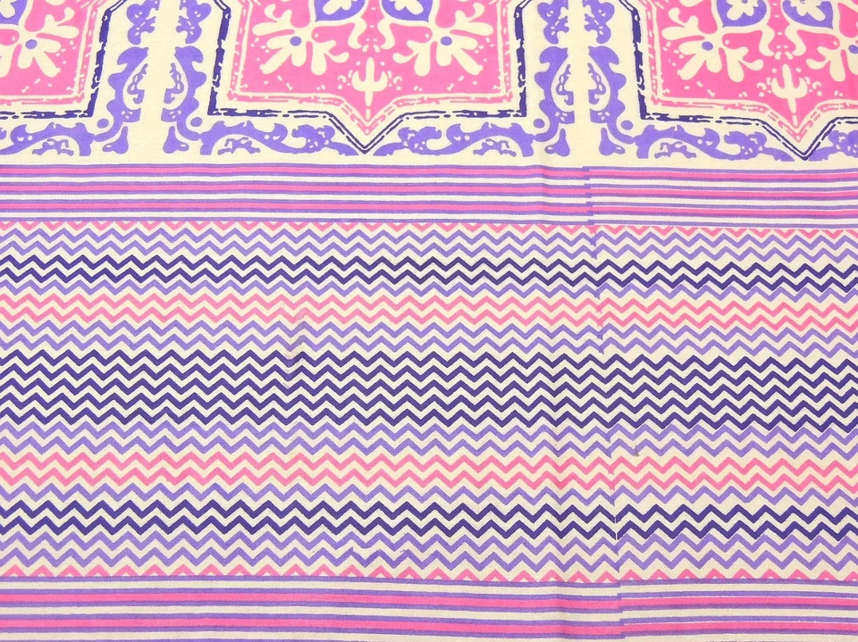 Colcha de algodón rosa malva con estampado floral almohada simulada étnica ropa de cama de lujo queen Foto 3 de 4