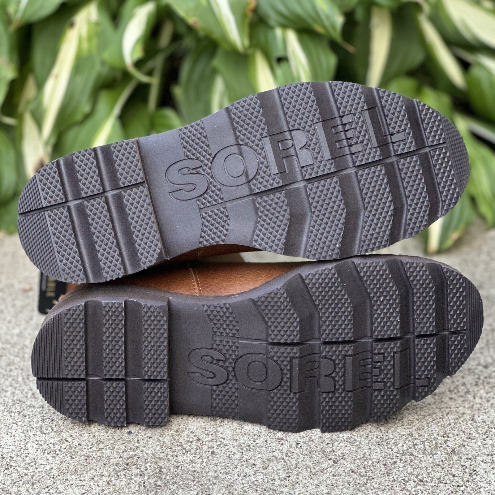 SOREL Womens Lennox Chelsea Boot Velvet Tan Waterproof Leather Ankle