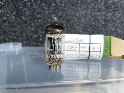 Bugle Boy / Amperex ECC83 / 12AX7 MC2 #314 Dual Triode Tube