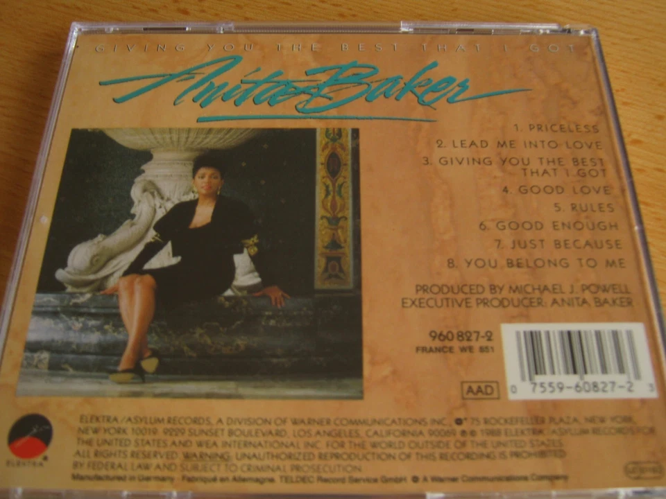 Anita Baker "Giving You The Best That I Got" (1988) Michael J. Powell, Perri - Bild 2 von 3