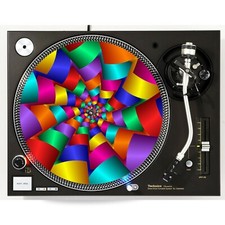 DJ Color Wheel 2 Spiral Slipmat Turntable 12" LP Record Player, DJ Audiophile