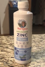 Mary Ruth's Megadose Zinc Liposomal, Blueberry 15.22 fl oz (450 ml) Vegan Liquid