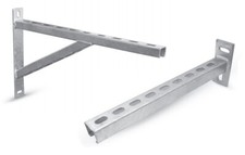 STAHL WANDKONSOLE Montagekonsole Halterung Wandhalter Winkelkonsole 150 - 700 mm