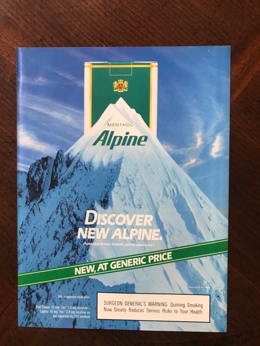 Alpine Collectible Tobacco Cigarettes for sale