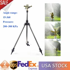 Lawn Tripod Sprinkler Irrigation Equipment Adjustable 360?? Spray Watering New