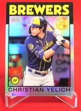 Christian Yelich 35 Year Anniversary Topps Chrome Baseball Card 2021 #86BC-7